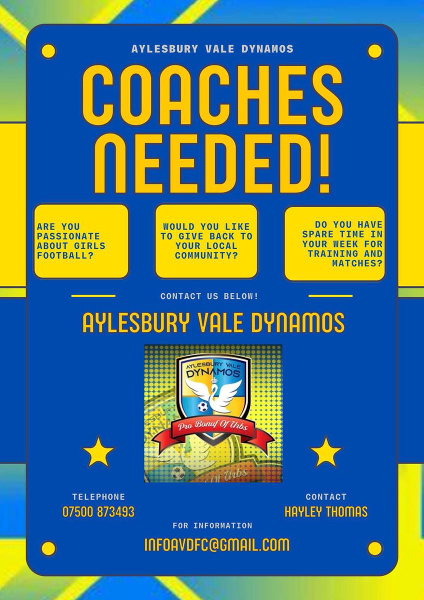 Anyone want to be a coach??