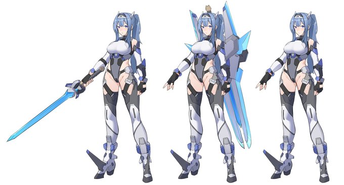 SkebでOCのスーツと武器デザイン納品しました! 