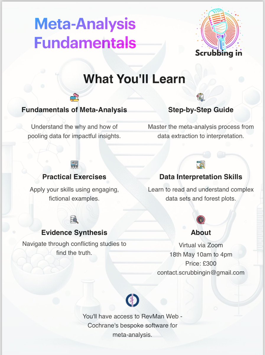 Do a Systematic Review &amp; Meta Analysis in 1 day! Impossible? Absolutely possible! We will walk you through it step by step, time to start DOING not just learning the theory! Join us: Sat 18th May 2024 - all specialties welcome

app.medall.org/event-listings…