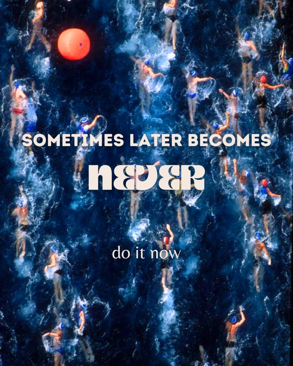Time never stops marching. Don't put it off forever

#triathlon #mytriathlon #swim #run #cycle #inspirationalquote #quote