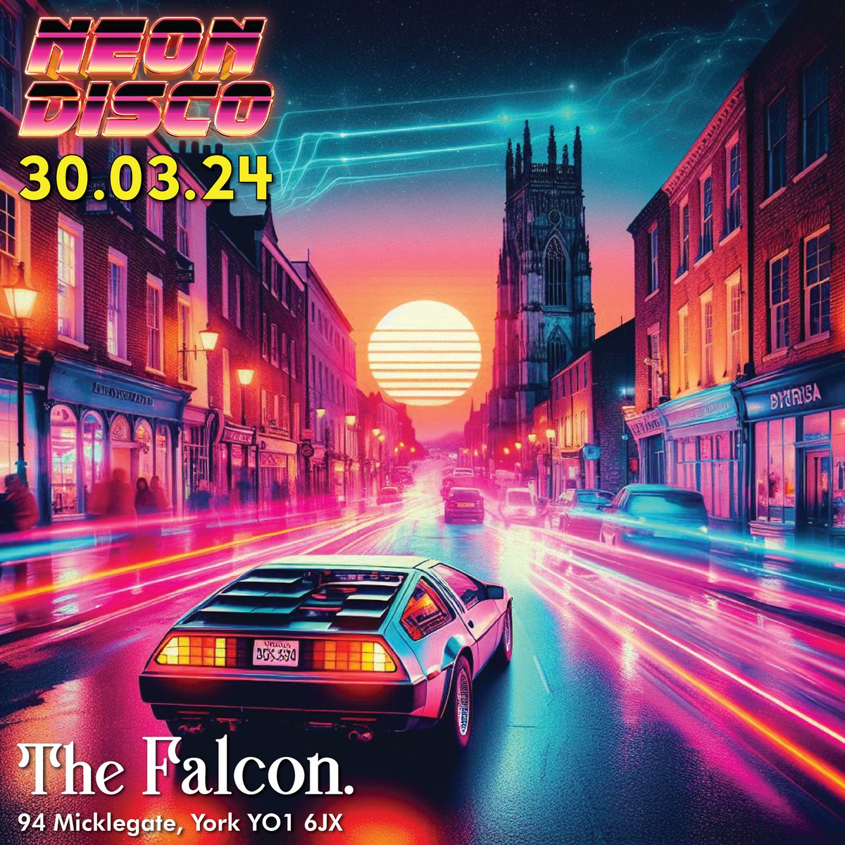 It's Neon Disco day!

Have no regrets as the sun sets tonight from 7pm @thefalconyork!