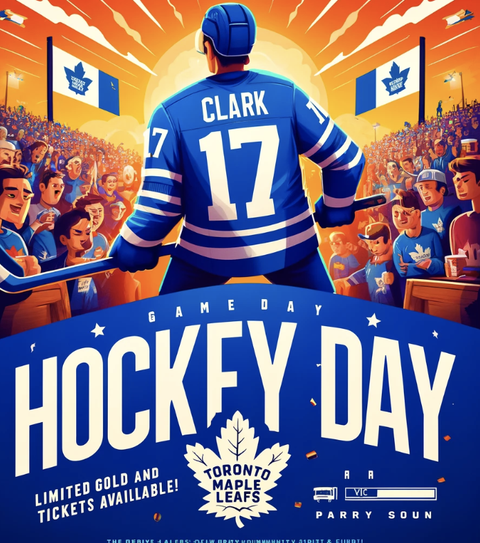 Game Day #HockeyDayPS Location: BOCC Tickets Availability: approx 25 left! trellis.org/hockey-day-in-… Experience the thrill of hockey in Parry Sound, the heart of hockey heritage. Wear your team colors, Carpool Arrive early ensures the best experience and seating options.