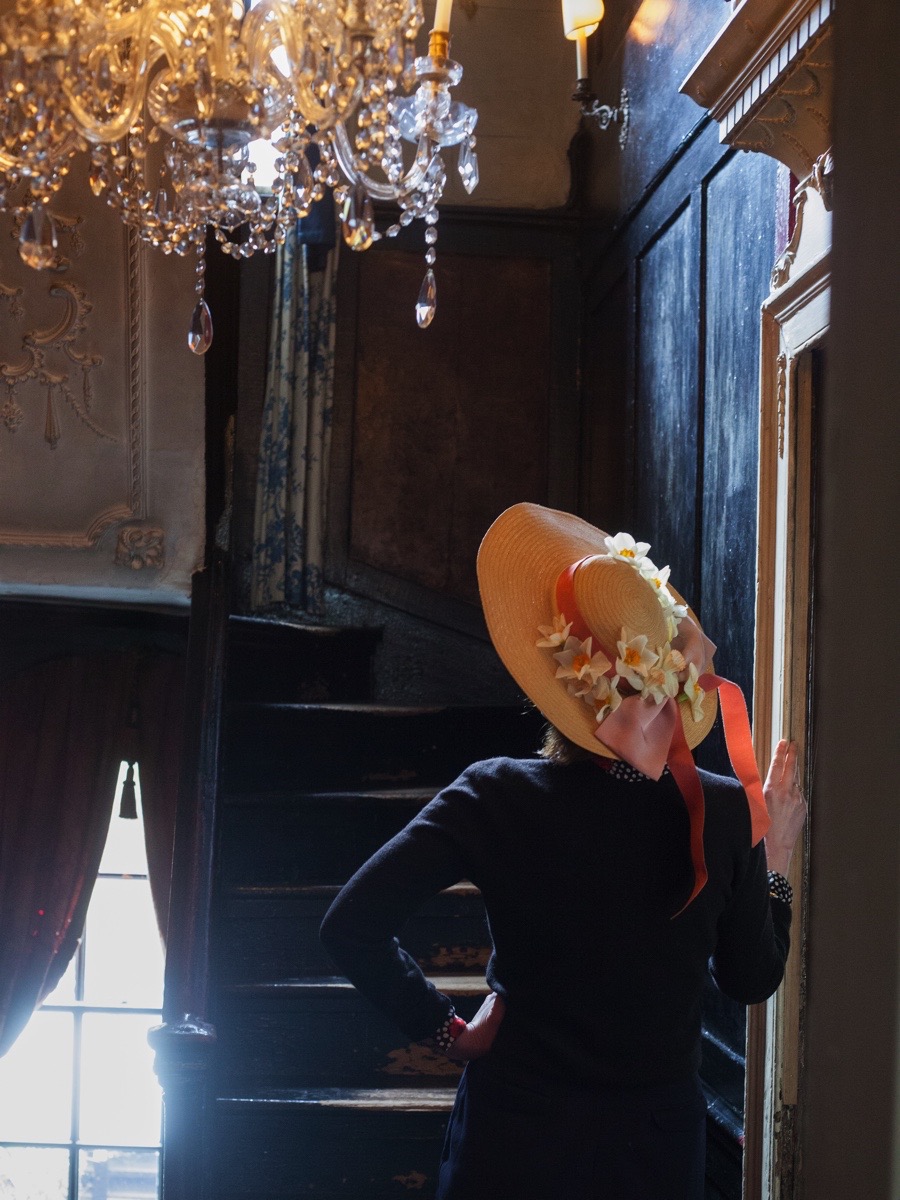 Behold, our director Rupert Thomas and house stylist Amy Merrick modelling their Easter Bonnets! On Easter Sunday, we shall be rewarding all visitors to the house who come wearing their Easter Bonnets with Hot Cross Buns.