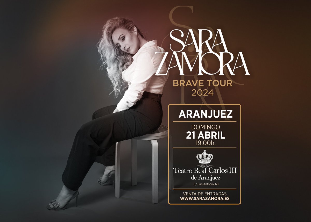 sara__zamora's tweet photo. ¡Bombazo!
¡Aranjuez, Madrid!
El increíble Festival Aranjazz contará conmigo el Domingo 21 de abril a las 19h, en el prestigio TEATRO REAL CARLOS III DE ARANJUEZ.
Ya podéis adquirir vuestras entradas en https://t.co/KnxQTySvQB
📷 @esegese 
@TeatroAranjuez https://t.co/jYQstEoh1z