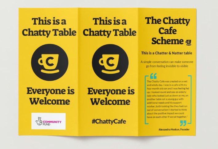 A huge thank you for everyone’s suggestions and comments a few weeks ago! We went with the majority and combined all three designs - hope you all agree that it looks great 👍 Have a lovely day 💛 #chattycafe #TNLCommunityFund #TNL