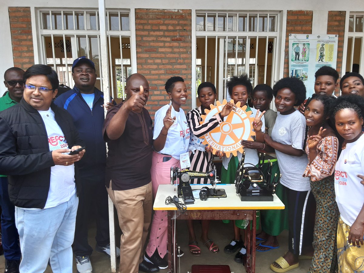 RubavuYouth's tweet image. @react2024 We thank #RoteryInternational and #React2024 for materials given to RubavuYouth for training in Hairdressing and tiloring!