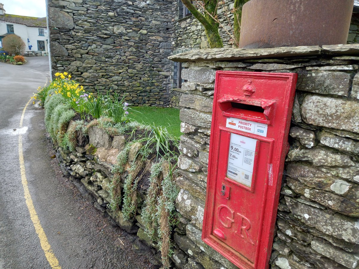 Beatrix Potter's local postbox when she lived at Hill Top, Near Sawrey #PostboxSaturday Fascinating <a href="/nationaltrust/">National Trust</a> visit this week.