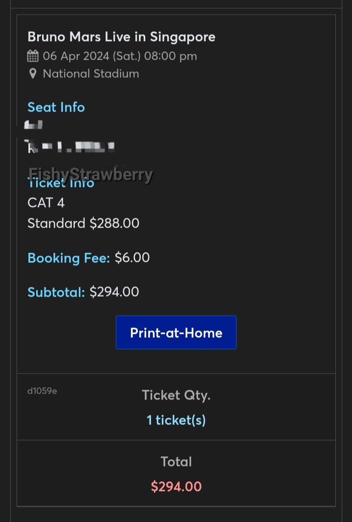FishyStrawberry's tweet photo. @gladysdwntrr Hi, aku ada 1 tiket CAT4 untuk tgl 06 April. Let me know kalo kamu tertarik ya https://t.co/l42bK7MokT