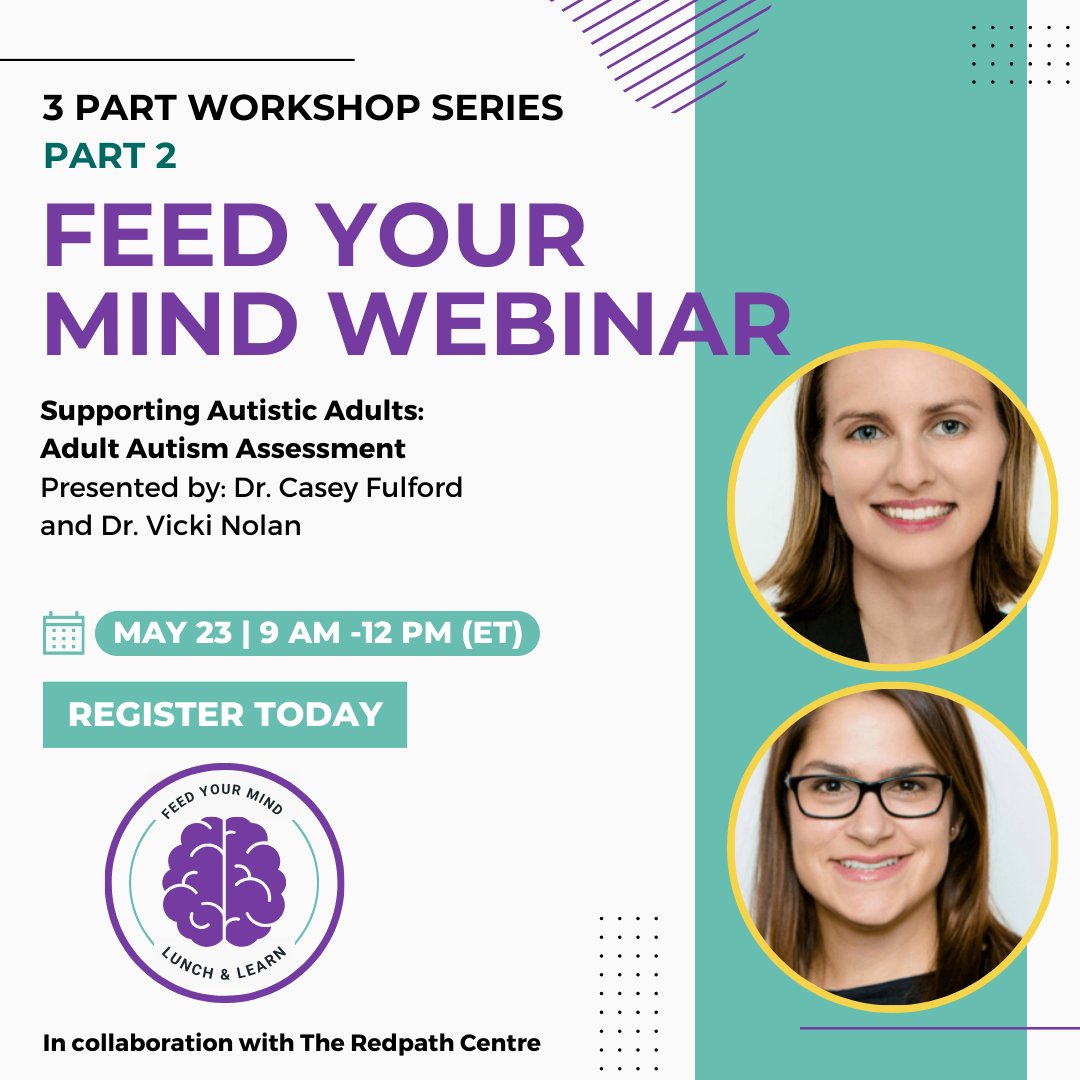 Join Dr. Casey Fulford and Dr. Vicki Nolan for a 3 part workshop series that will take a thorough look into supporting autistic adults. psych.on.ca/Continuing-Edu…