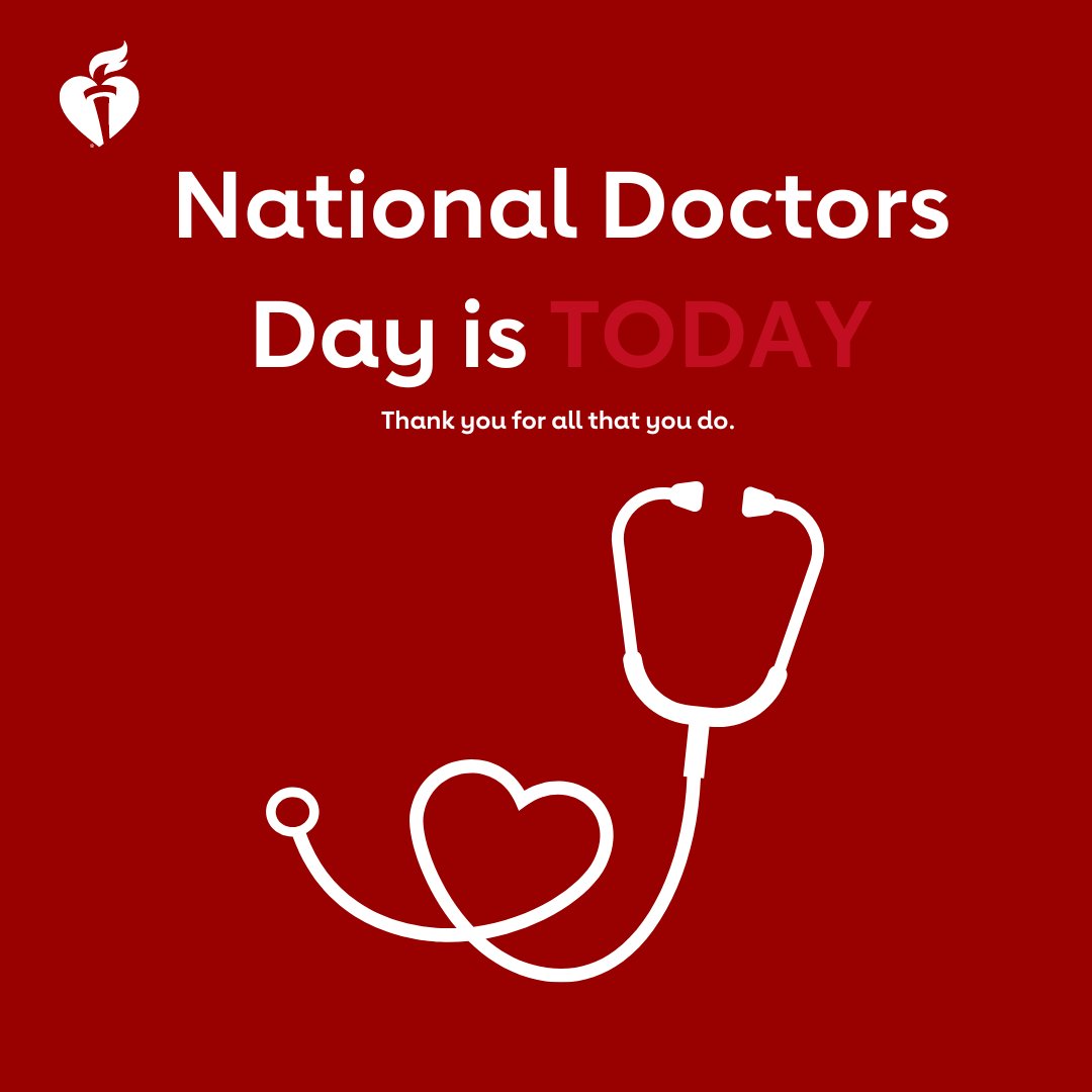 Today we celebrate our devoted volunteers who dedicate their lives to helping others. We are so grateful today and every day for all that you do. ❤️ ❤️ #NationalDoctorsDay