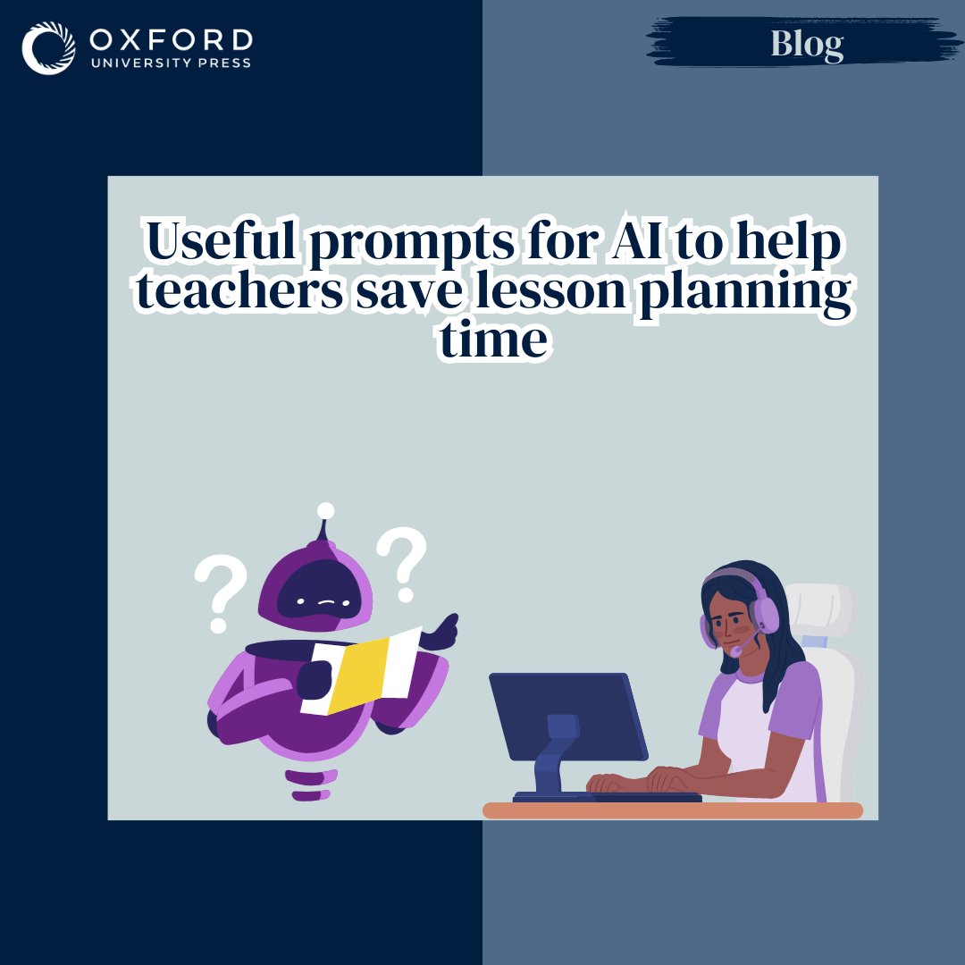 OUPELTGlobal's tweet image. 🌟 Calling all educators! Dive into the fascinating world of AI through our latest blog.  Click the link -&amp;gt; oxelt.gl/4a22AgL 🚀✨

 #AI #ELT #LessonPlanning