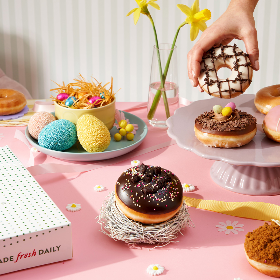 Bring some egg-stra excitement to your family's Easter celebrations with our limited edition doughnut range! 🐣 It's your last chance to pick them up via your local Krispy Kreme shop or supermarket cabinets.
