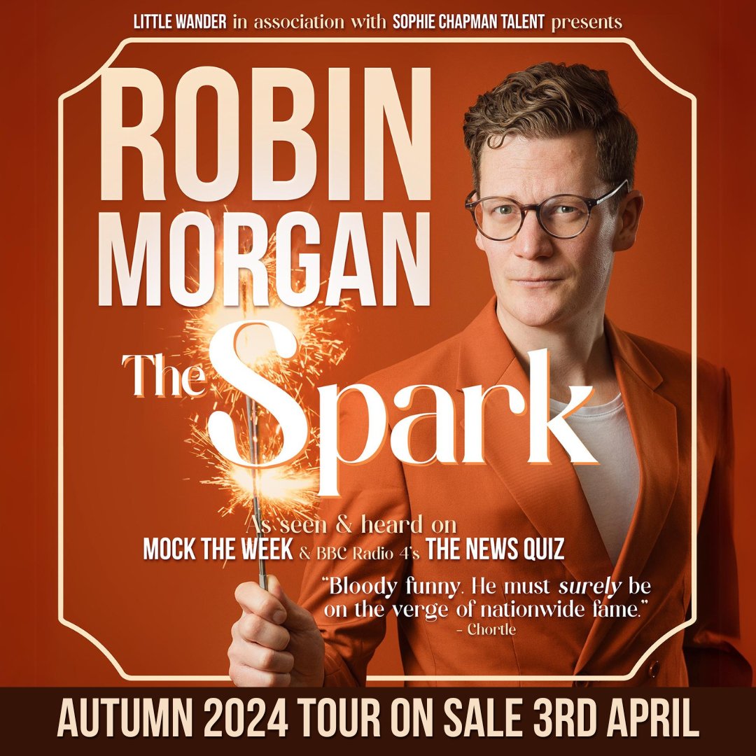✨ BRAND NEW TOUR ✨ I'm hitting the road with my biggest tour to date and I'm so, so excited. 🎟️ All dates and tickets are on my website: robinjmorgan.co.uk/tour On sale Wednesday. If you've seen me live, spread the word, give this a share.