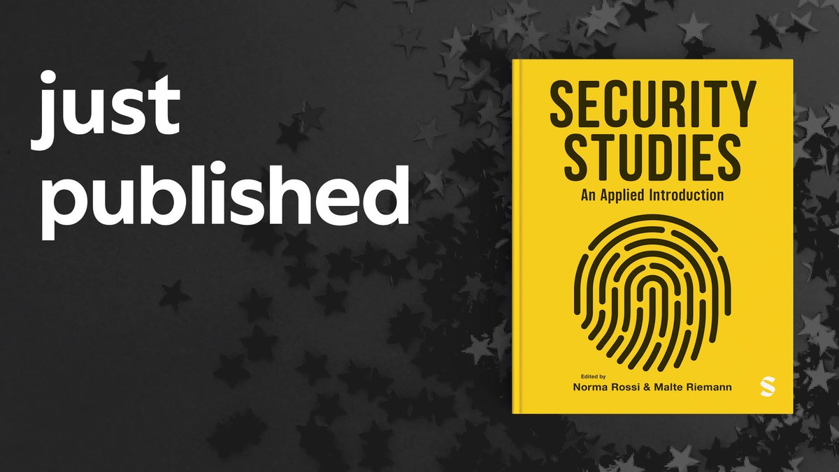 Sage Politics (@sagecqpolitics) on Twitter photo ‘Security Studies’ is the most applied, pedagogically innovative, & policy-oriented text on Security Studies available. Edited by Norma Rossi, and <a href="/MalteRiemann/">Malte Riemann</a>, featuring security experts <a href="/MariaSternSGS/">Maria Stern</a>, <a href="/johnnyarokiaraj/">Johnny Arokiaraj</a>, <a href="/tcstvns/">ᴛɪᴍ ꜱᴛᴇᴠᴇɴꜱ</a>, and more! Out now: ow.ly/UFEt50R3ZUK ‘Security Studies’ is the most applied, pedagogically innovative, & policy-oriented text on Security Studies available. Edited by Norma Rossi, and <a href="/MalteRiemann/">Malte Riemann</a>, featuring security experts <a href="/MariaSternSGS/">Maria Stern</a>, <a href="/johnnyarokiaraj/">Johnny Arokiaraj</a>, <a href="/tcstvns/">ᴛɪᴍ ꜱᴛᴇᴠᴇɴꜱ</a>, and more! Out now: ow.ly/UFEt50R3ZUK