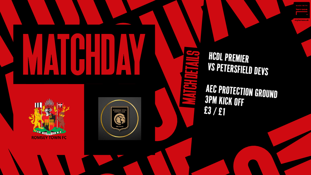 ⚽️MATCH-DAY⚽️ Our first Saturday home game in what feels like forever sees us host @PTFCTheRams_Dev in HCDL Premier action. 🆚@PTFCTheRams_Dev 🏟️@AECProtection Ground - SO51 8AF ⏰3:00pm Kick-Off 🎟️Adults £3 | Concessions & U18s £1