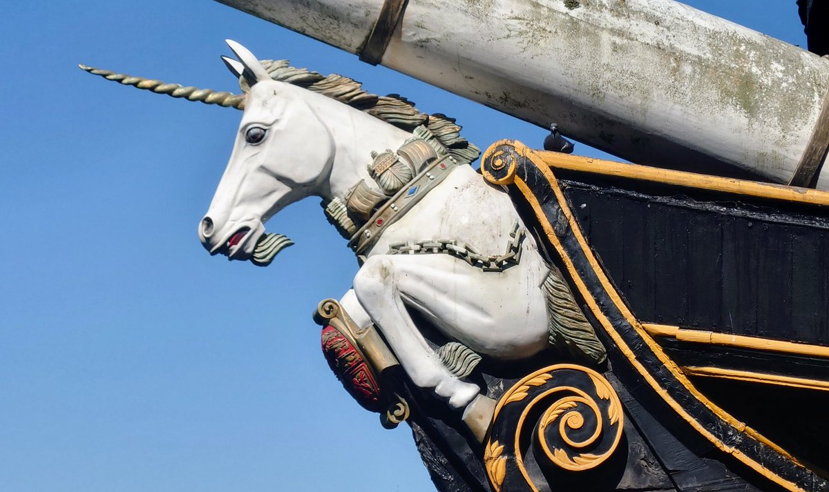 Launched #OnThisDay 30 March 1824 HMS Unicorn.

Ordered in 1817 &amp; built in Chatham.

She was never rigged, but during her time she served as a drill vessel in both world wars for the RN Reserve.

It is estimated that 200 years later she maintains 90% of her original material!