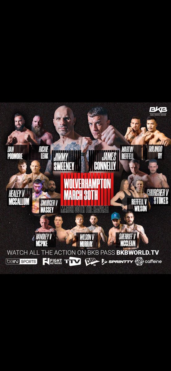 @bkb_official1 looking forward to this show later. 1st one out of London and pretty close to me so couldn’t miss this, plus a few local lads on and pal James Connelly