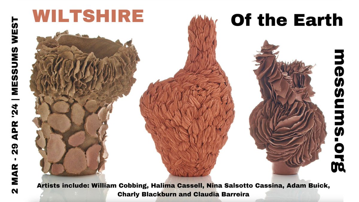OF THE EARTH <a href="/messumswest/">Messums West</a> 
Explore the connections of raw clay and fired ceramic with the earth, the body and time.
TICKETS: FREE entry to the galleries, Messums Restaurant &amp; sculpture gardens

OPENING HOURS:
Mon &amp; Sun: 10am – 4pm
Tues &amp; Wed: – Closed
Thursday – Sat: 10am – 5pm