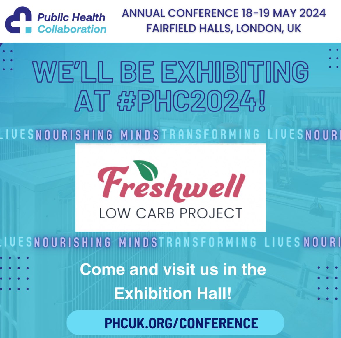 We were inspired to set up the Freshwell Low Carb Project after attending the Public Health Collaborative Conference in 2019. We’re looking forward to exhibiting there this year. Hope to see you there! Get your tickets here! phcuk.org/phc-conference…