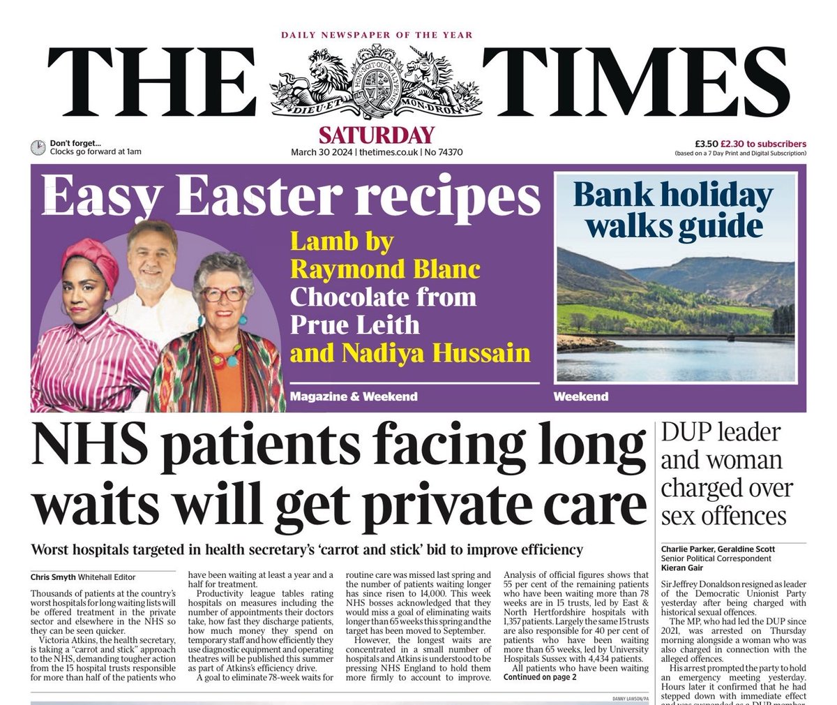 NwogboJohnbosco's tweet photo. How many times have we seen this exact headline in the last 2 years?

Waiting lists are still sky high. Using the private sector isn’t working, because they don’t have much capacity and it’s more profitable for them to take paying patients. @VictoriaAtkins invest in #OnlyTheNHS https://t.co/iqPCuGImo4
