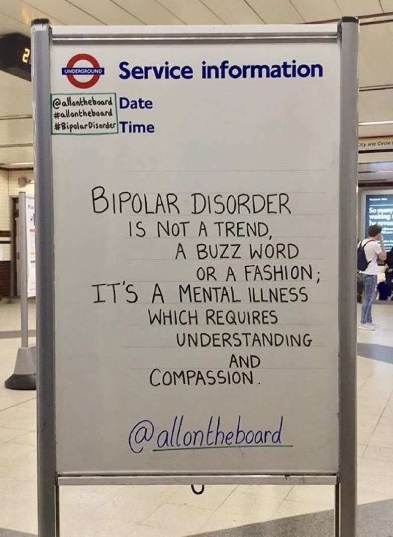 Bipolar disorder requires understanding and compassion. #WorldBipolarDay #BipolarDisorder