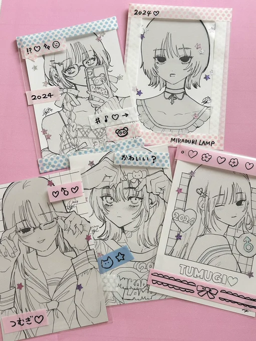 ドローイングの通販
今日の21時からboothにてします〜🎀 