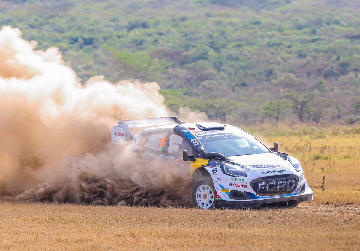 SafaricomPLC's tweet image. Buckle up and hold on tight, because Day 2 of the 2024 @SafariRallyWRC is about to take you on a wild ride through the twists, turns, and triumphs!😎🙌🏾🇰🇪 #LifeElevated #SpeedElevated #WRCSafariRally #ExperienceElevated #TeamAdrien #TeamHamza