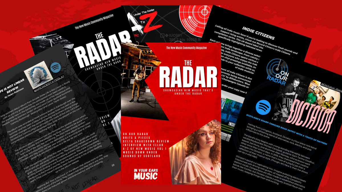 Issue one of The Radar Magazine will hopefully be available online next week. It's been put together by some amazing people in the new music community! There will also be some physical copies of the Magazine to read in @waxandbeans thanks to @RecordCitizens.