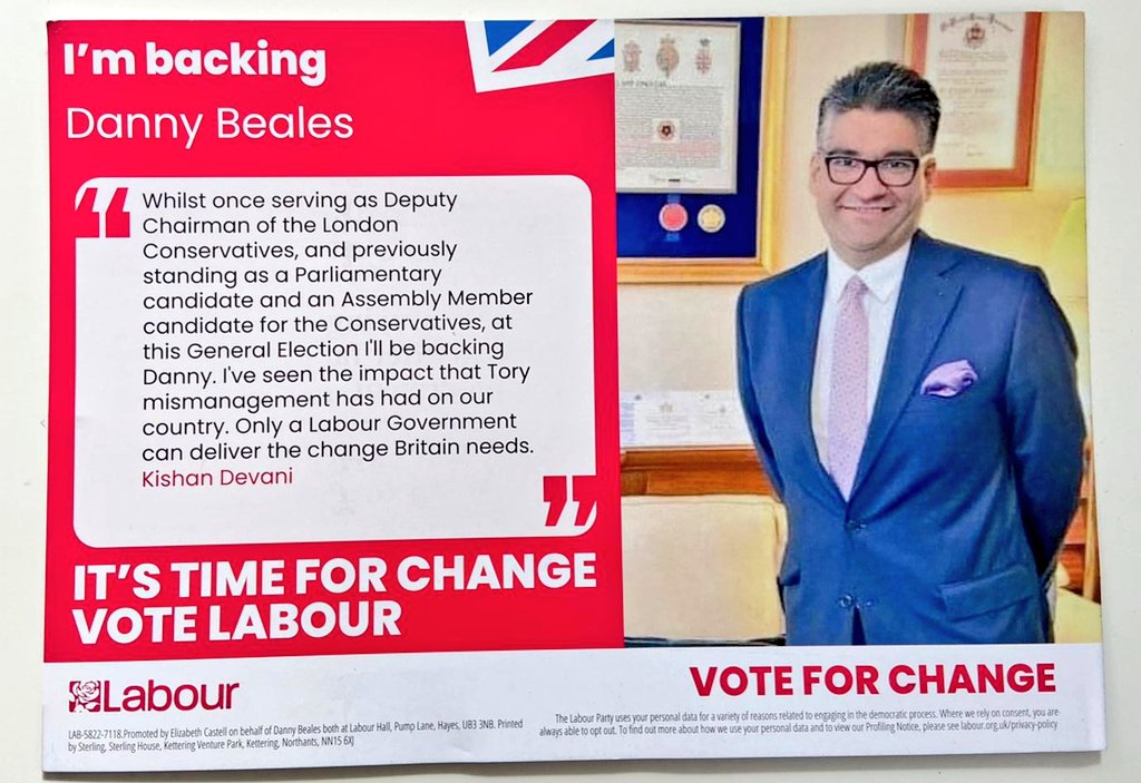 Proud to back @DannyBeales, who will be an amazing #MP & champion for the people of #Uxbridge & #SouthRuislip. The @UKLabour party is a changed party under the leadership of @Keir_Starmer, which is ready to govern. In order to do so, we must elect @DannyBeales & others as MPs!
