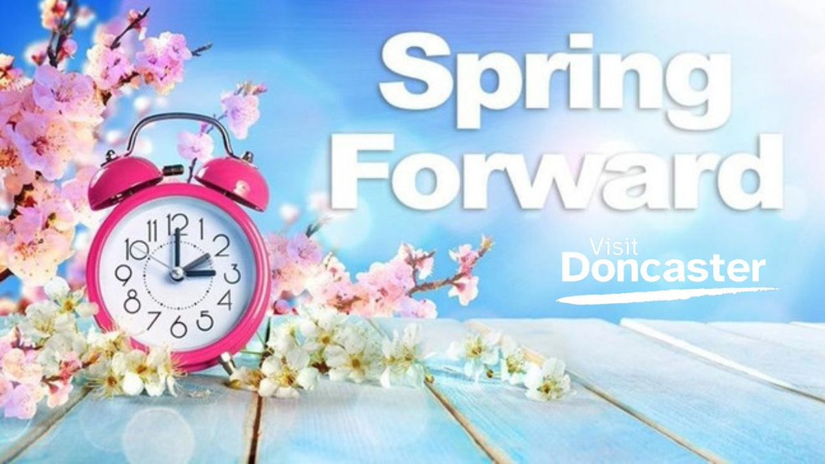 Don't forget clocks go forward at 1am on the 31st March. This means longer days to enjoy doing more of what you love in Doncaster ☀️ visitdoncaster.com