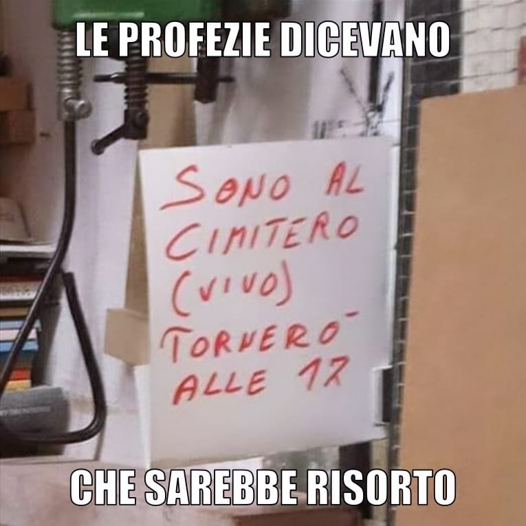 Dio's tweet photo. Era scritto. https://t.co/RAIzkop064