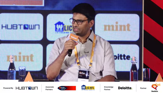 At #MintIIS2024,@ankit_ideaForge, CEO of drone manufacturer @ideaforge_tech, emphasised India's potential to lead in producing the world's best and first-in-class defence technologies. Watch LIVE: twitter.com/i/broadcasts/1…… @DeloitteIndia @peakxvpartners @bandhanmutual…