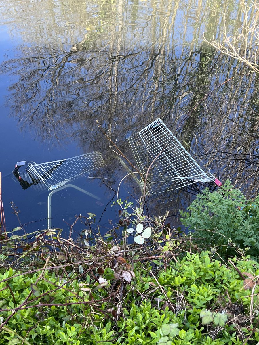 Julie27Rose's tweet photo. Clearing up our local canal, four trolleys retrieved and returned.
2 @AldiUK 1 @sainsburys 1 @BandQ
Newport Canal Clean-up and Litter Picking Group
#Keepingthecommunityclean https://t.co/UP3xaVoXJI