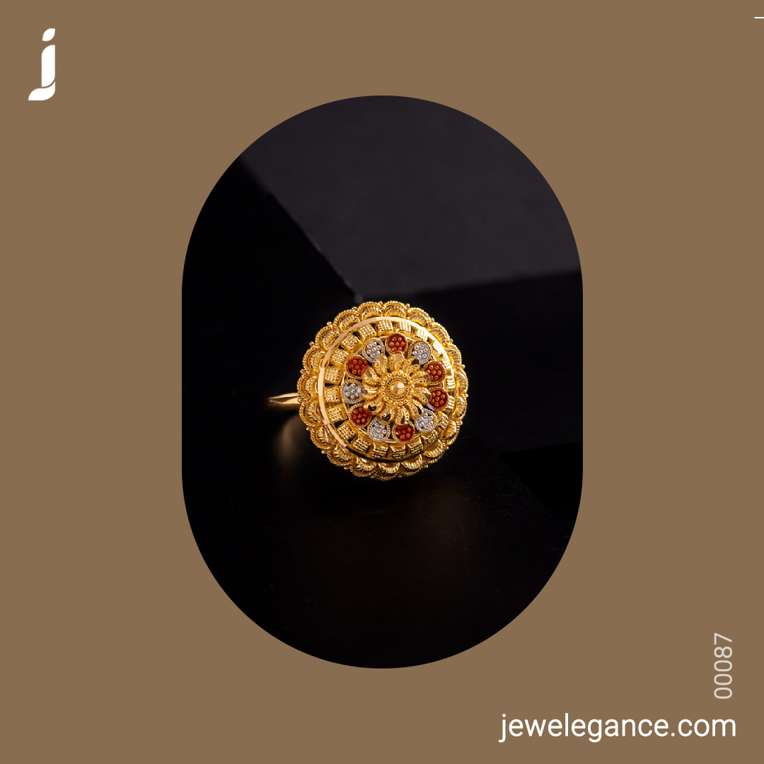Flaunt your style with a chic ring...
.
Shop on  jewelegance.com/products/22k-p…
.
#myjewelegance  #jewelegance 
#ring  #22kplaingold  #ringstack
