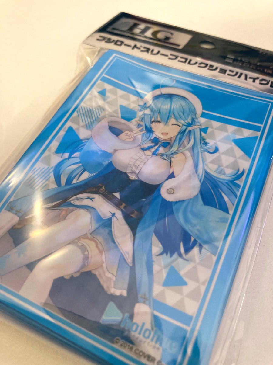 雪花ラミィ ,雪花ラミィ(通常) 「ラミィさんのスリーブ出てた! 」|ぴーえふわい（pfy）のイラスト