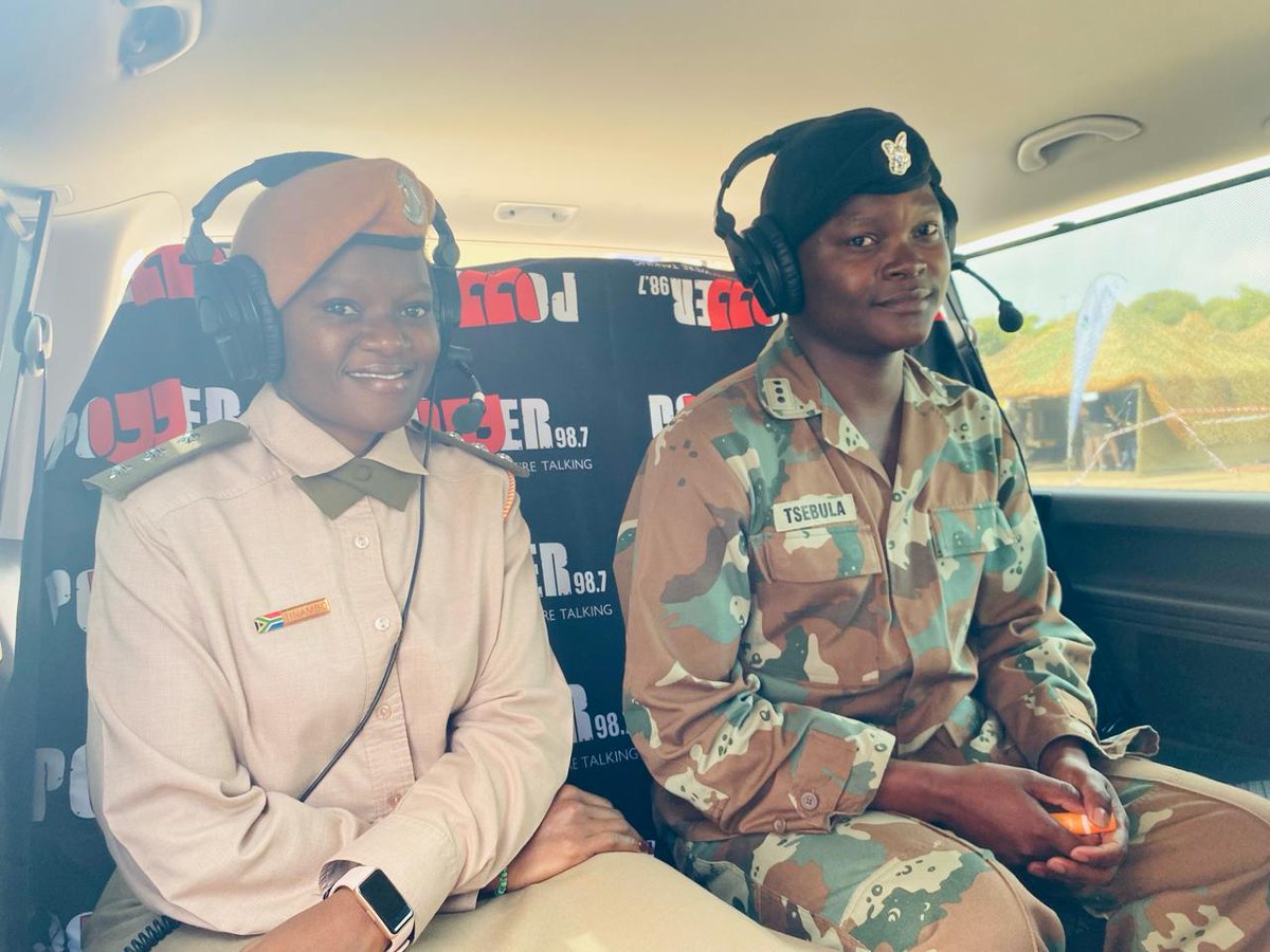 SANDF_ZA's tweet photo. Catch Power Jams with Lebogang Phokela, in partnership with the SA National Defence Force || SA Army and SA Air Force.

#SANDF
#DefenceCorporateCommunication
#RandShow2024
#PowerJams https://t.co/a7T11bsXEg