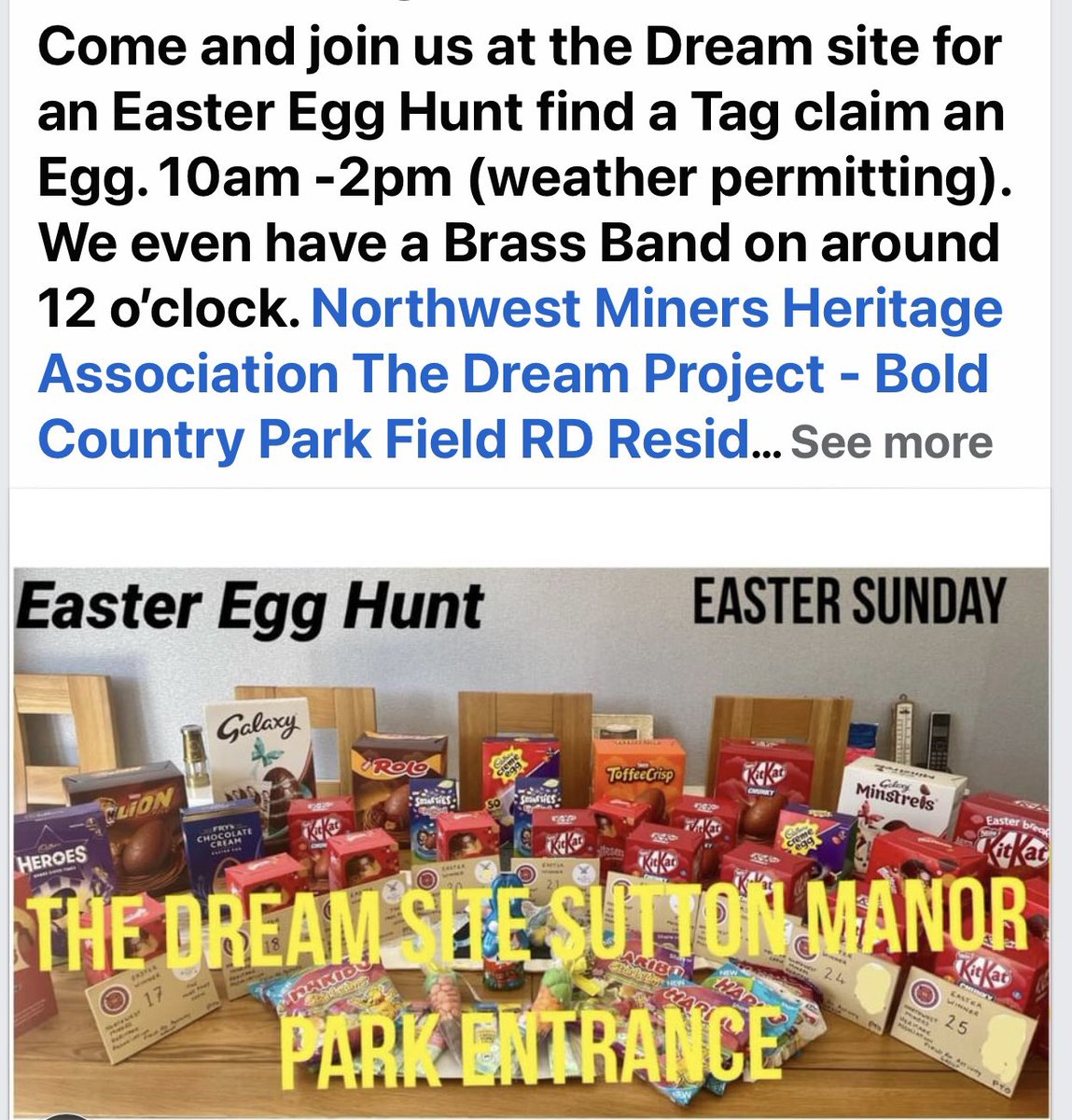 Come and join us for our Easter Egg hunt