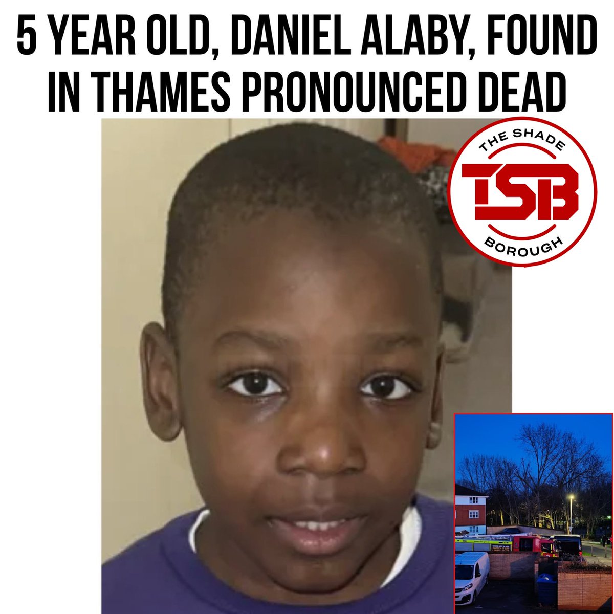 Tragedy strikes as the Metropolitan Police confirms the heartbreaking loss of five-year-old Daniel Alaby, found in the River Thames after a frantic search effort. Police initiated CPR but despite their efforts, Daniel was pronounced dead at the hospital. Police stated no…