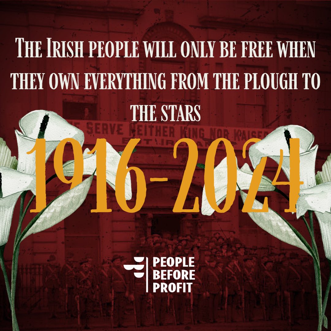 bridsmithTD's tweet photo. As we begin commemorations for the Easter Rising let’s remember the heights of ambitions left to us by signatories like James Connolly and continue the fight for a fair and just Ireland for all🇮🇪 https://t.co/PruZJHQl3r