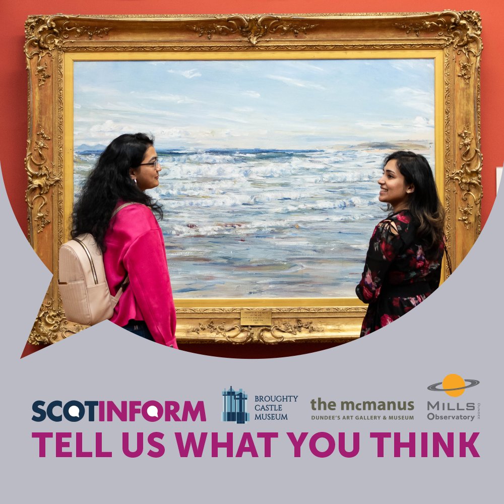 Dundee Museums Service is seeking feedback from local residents to inform future developments and activities. If you would like to enter our free prize draw to win 1 of 5 £50 e-vouchers please leave your details at the end of the survey. online1.snapsurveys.com/hnx0t7