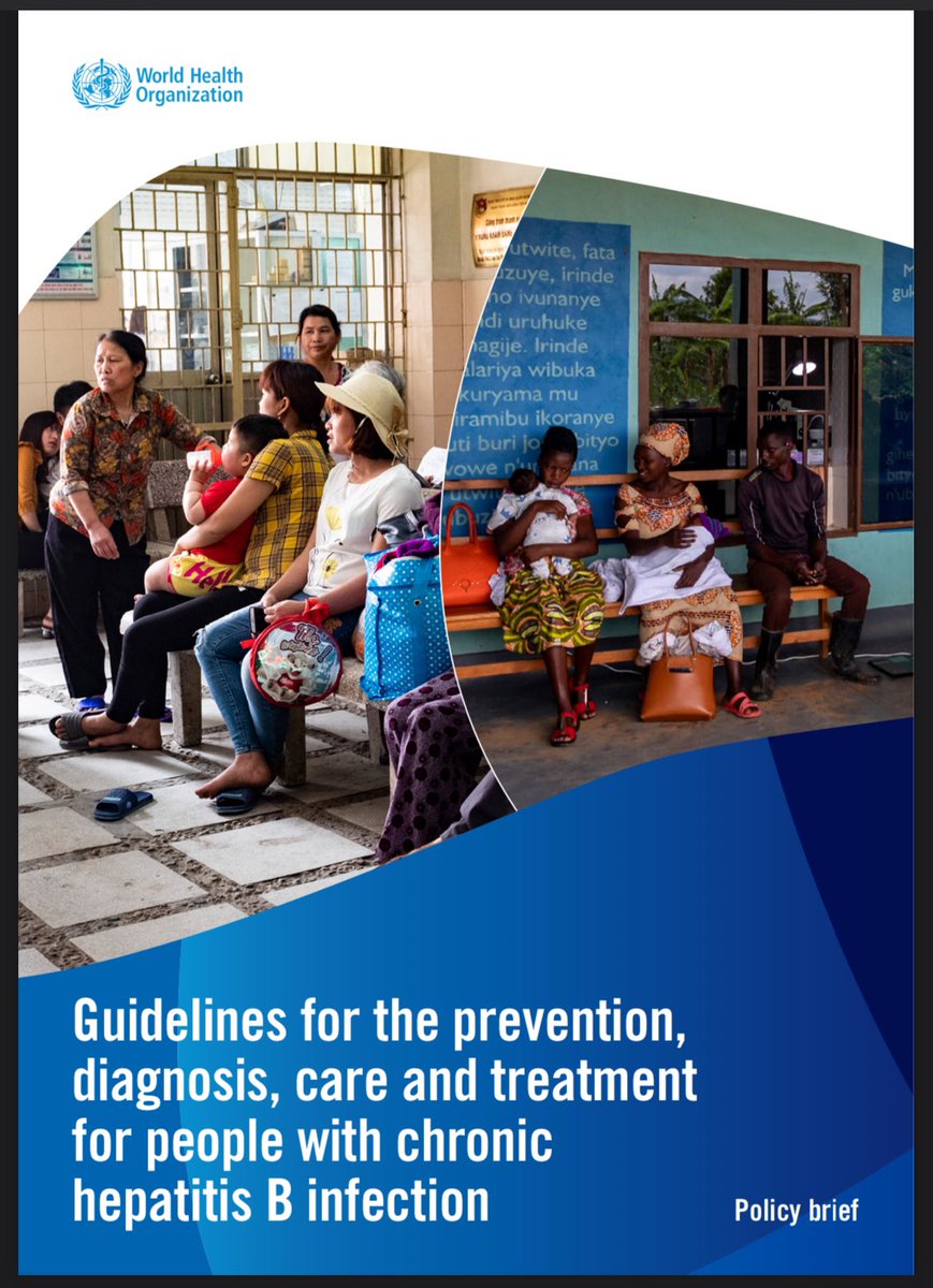 New WHO #HepB guidlelines, incl: expanded & simplified treatment criteria for adults AND adolescents; expanded eligibility for antiviral prophylaxis to prevent MTCT; pt-of-care HBV DNA VL & reflex HBV DNA testing; + who & how to test for HDV who.int/publications/i… #LiverTwitter