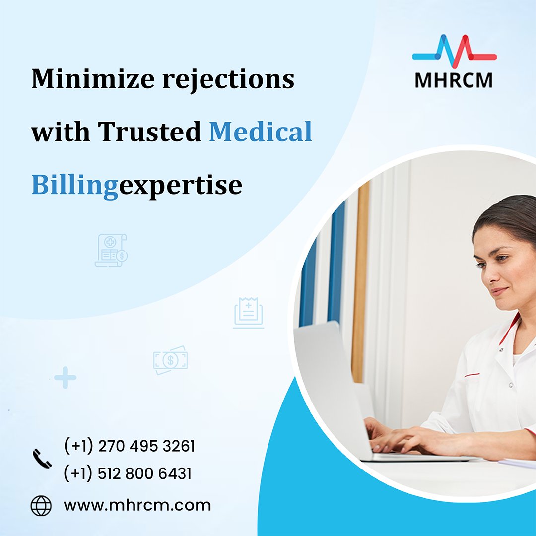 With our expertise, you get accurate and efficient billing solutions. Our services minimize denials, rejections and enhance revenue. Experience faster payments and gain trust with our efficient services. #MedicalBilling | #Revenue | #BillingSolution | #EfficientServices | #MHRCM