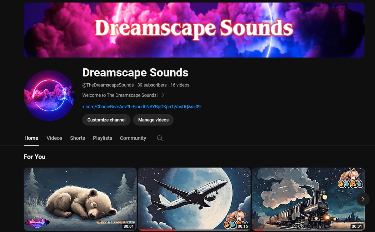 AtomsArcade's tweet image. We are have reached 39 Subs, 650 Views and 9.2 Watch Hours!

Thank you to everyone who has checked out our white noise and ambience channel and decided to stick around!

You can join our family by the link below 👇

youtube.com/@TheDreamscape…

#YouTube #WhiteNoise #Ambience #Sleep