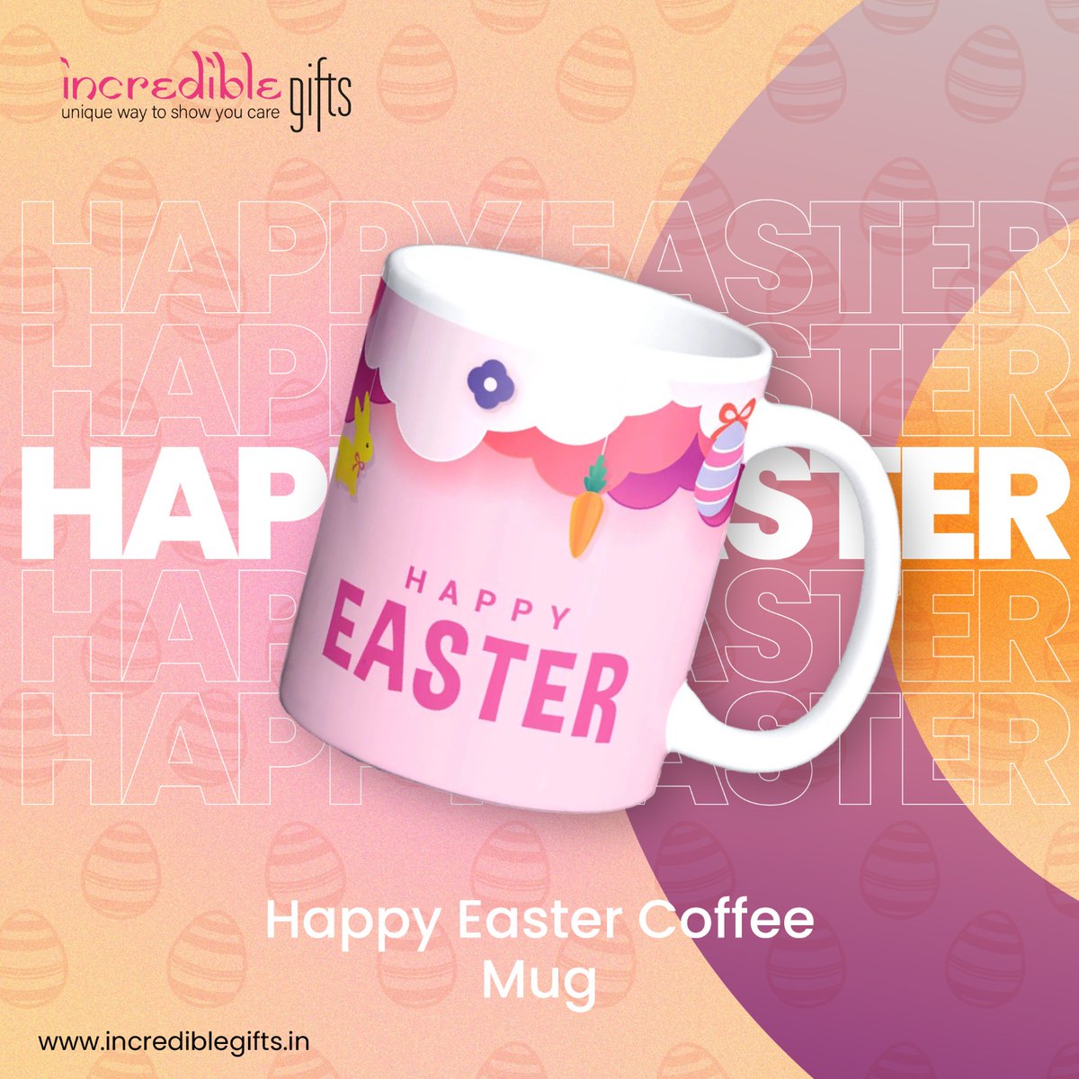 Happy Easter Coffee Mug:
Start your Easter morning off right with our Happy Easter Coffee Mug. Featuring a cheerful Easter design, this ceramic mug is perfect for sipping your favorite hot beverage while enjoying the holiday festivities. #incrediblegifts☕