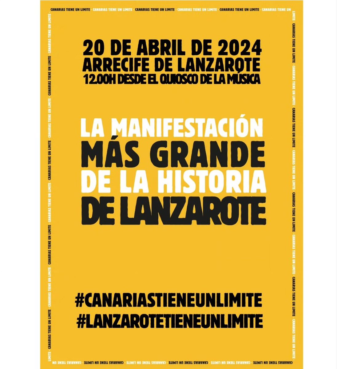 Lanzarote tiene un límite tweet media