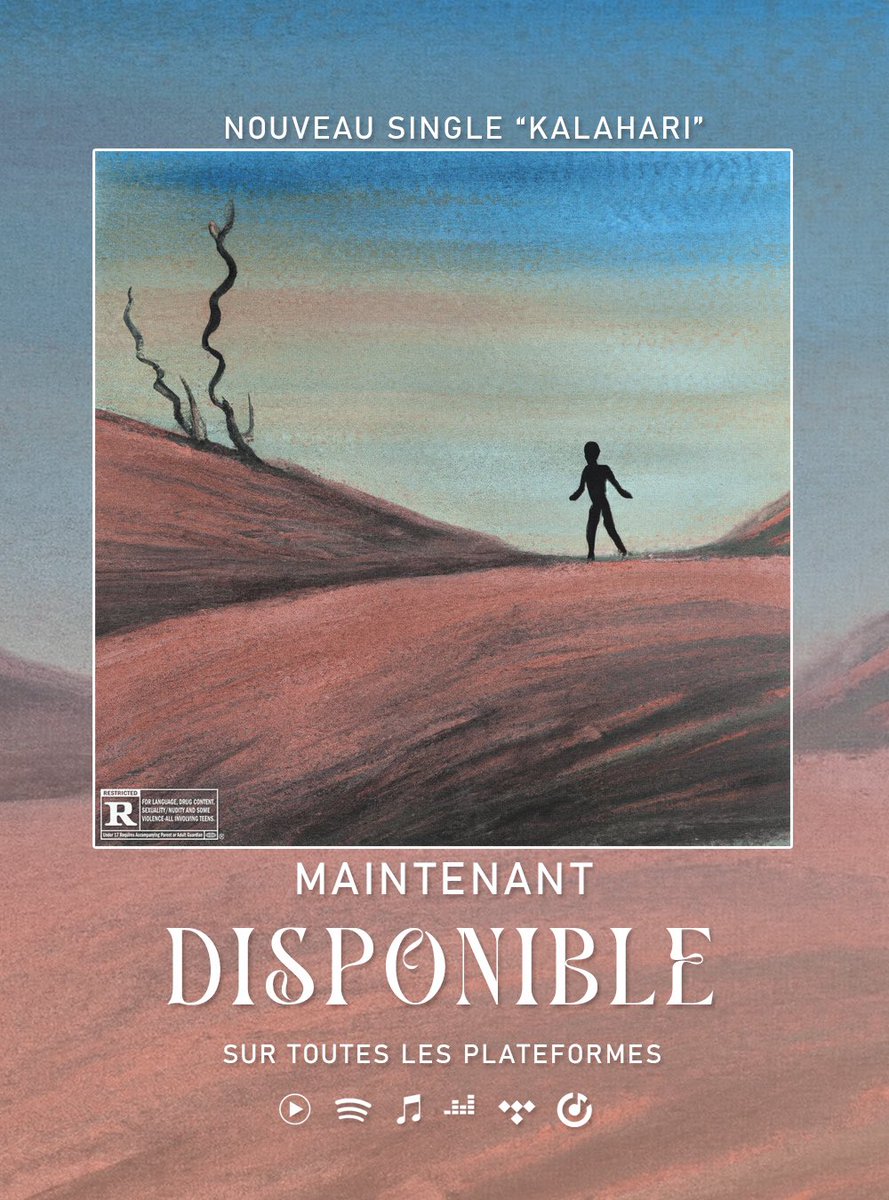 « KALAHARI » DISPO PARTOUT ✨

Streamez ça comme il se doit, l’EP arrive bientôt 🫡

open.spotify.com/track/2Cec5bwC…