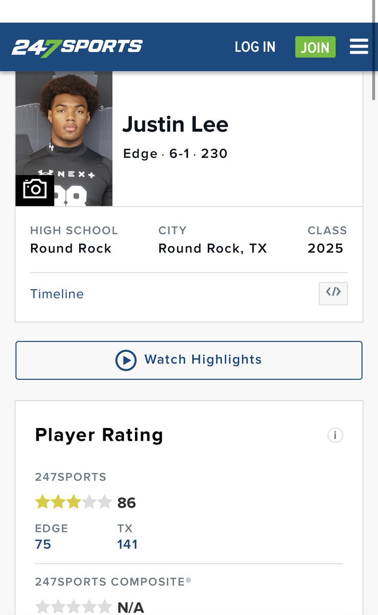 Justin Lee 3⭐️ (@justinlee07atx) on Twitter photo Blessed to be ranked a 3⭐️!! <a href="/247Sports/">247Sports</a> <a href="/samspiegs/">Sam Spiegelman</a> <a href="/Rivals/">Rivals</a> <a href="/Rivals_Jeff/">Jeff McCulloch</a> @Scruggs247 <a href="/gabrieldbrooks/">Gabe Brooks</a> <a href="/BrianDohn247/">BrianDohn247</a> <a href="/RoundRockFB/">Round Rock Football</a> <a href="/cmoorefrog/">Cody Moore</a> <a href="/coachcarr1118/">Casey Carr</a> <a href="/CoachPughFB/">Coach Pugh</a> Blessed to be ranked a 3⭐️!! <a href="/247Sports/">247Sports</a> <a href="/samspiegs/">Sam Spiegelman</a> <a href="/Rivals/">Rivals</a> <a href="/Rivals_Jeff/">Jeff McCulloch</a> @Scruggs247 <a href="/gabrieldbrooks/">Gabe Brooks</a> <a href="/BrianDohn247/">BrianDohn247</a> <a href="/RoundRockFB/">Round Rock Football</a> <a href="/cmoorefrog/">Cody Moore</a> <a href="/coachcarr1118/">Casey Carr</a> <a href="/CoachPughFB/">Coach Pugh</a>