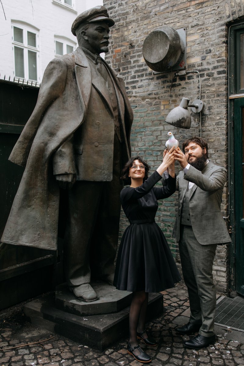 David and I got engaged! In the most perfect location possible, a Workers' History Museum, under the watchful eyes of Lenin