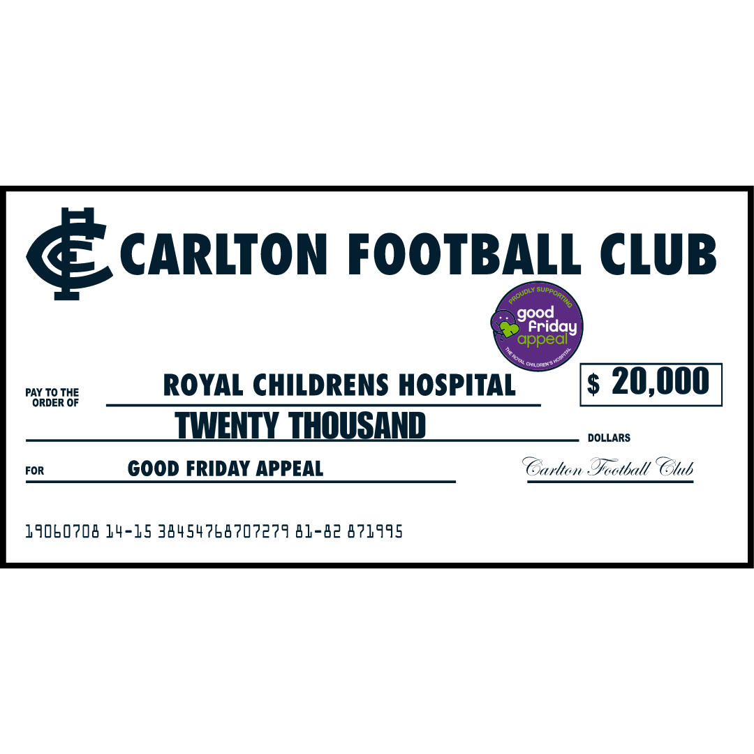 The @CarltonFC Cheersquad have just announced that they raised $20,000 for the @RCHMelbourne @GoodFriAppeal! An incredible effort from EVERYONE involved to help sick kids, young people and their families! From the bottom of my heart - THANK YOU! 💙 #baggers #AFLNorthBlues