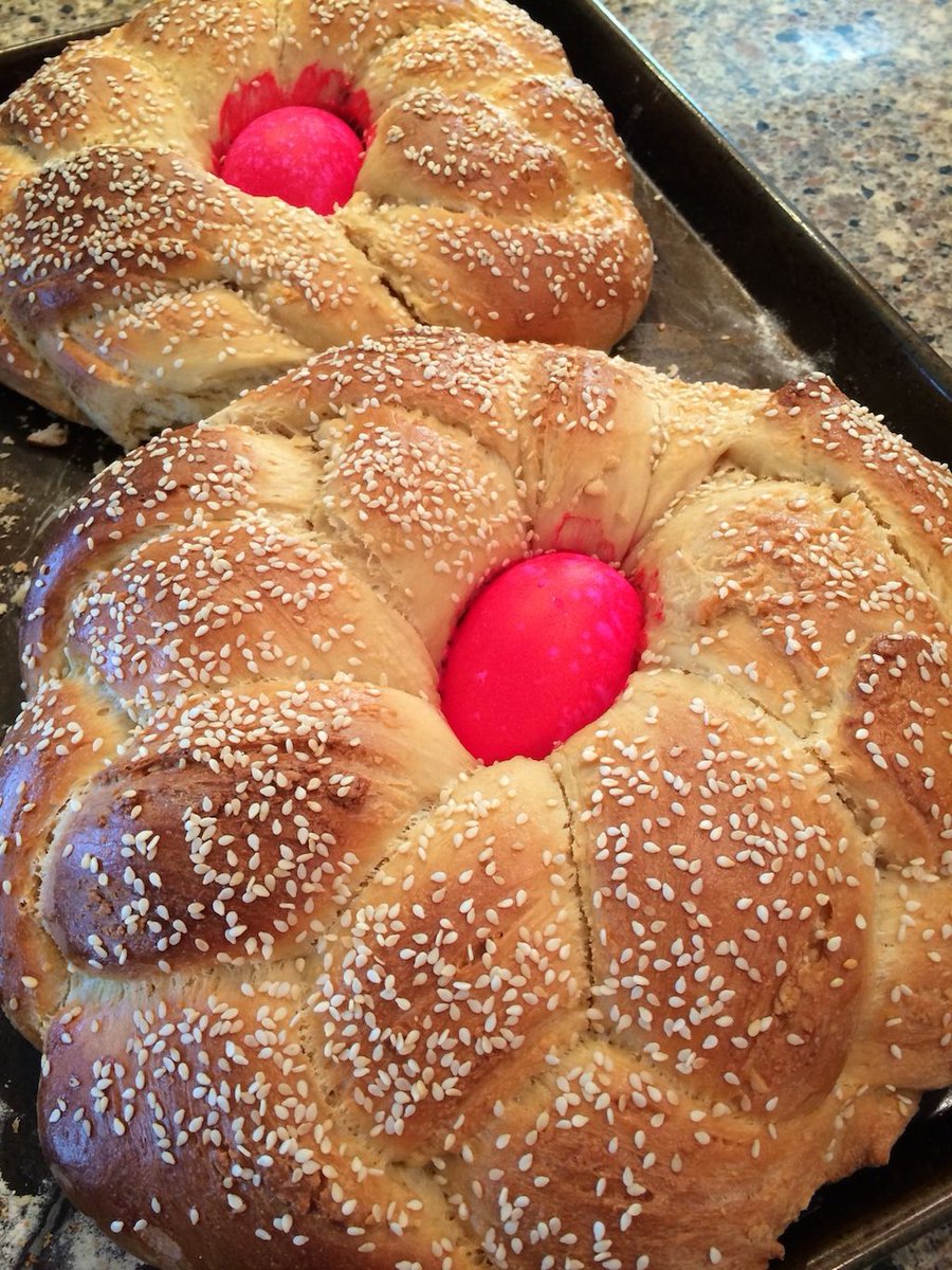 There's still a chance to bake this delightful Greek Easter Bread. A Vibrant Delight! #Easter #BakingFun #Recipe buff.ly/2KO0CJY